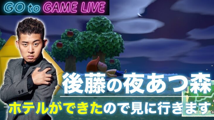 【後藤の夜あつ森】今日はホテルの様子を見てみます