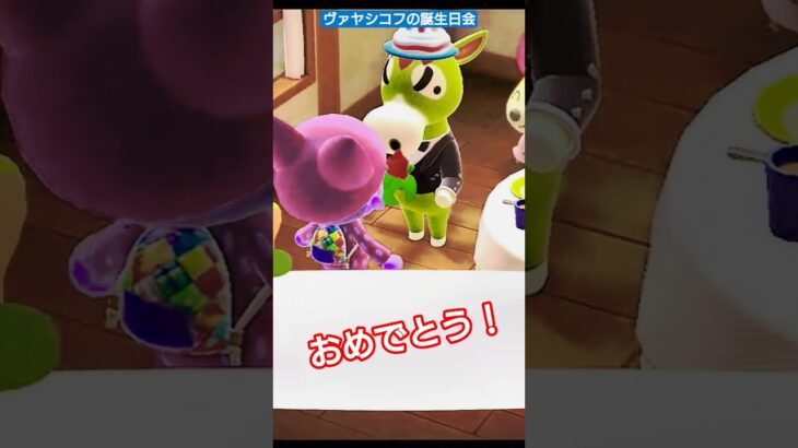 【#あつ森 】ヴァヤシコフの誕生日会！【#あつまれどうぶつの森 】