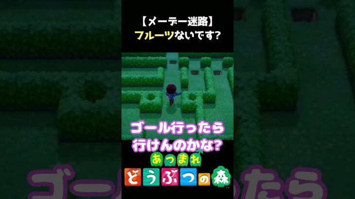 【あつ森】フルーツないです?【メーデー迷路】