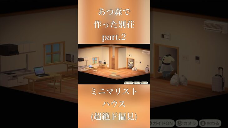 【あつまれどうぶつの森】超ド偏見ミニマリストハウス #あつ森