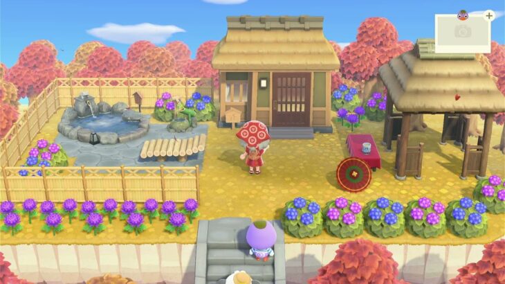 【あつ森】【ハピパラ】スミモモちゃんの温泉のある和風別荘！　【あつまれどうぶつの森】