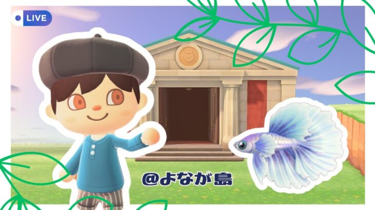 博物館のスタンプラリーやりつつ、まだ捕まえていない生き物を狙う！【あつまれどうぶつの森】