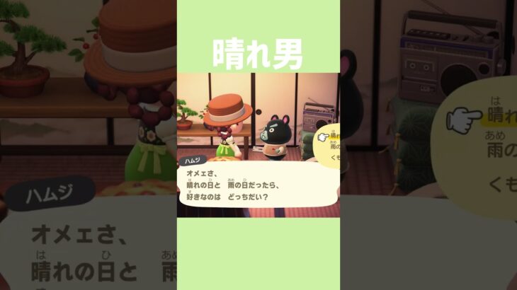 [あつ森]私は雨女なので助かります🙏 #あつまれどうぶつの森