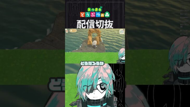 【あつ森】今までで一番うまくいった海岸かもしれない　 #個人vtuber  #配信切り抜き #切り抜き動画 #あつまれどうぶつの森