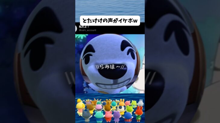 【あつ森】とたけけのイケボがすごいw #shorts #あつ森