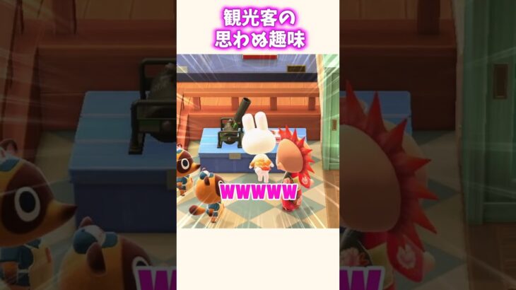 観光客の〇癖が見えた瞬間ww #あつ森