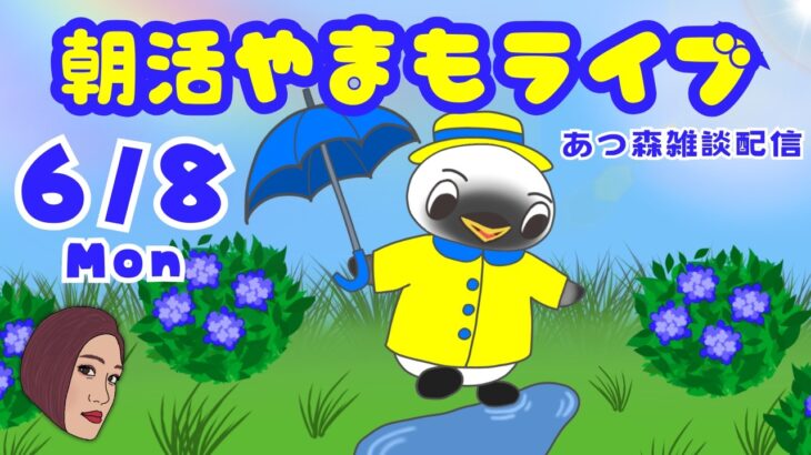 6/8（月）☀️朝活やまもライブ【あつ森雑談配信】