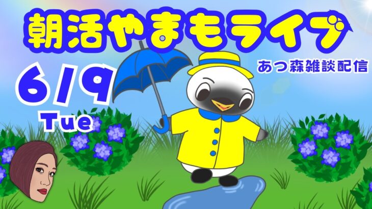 6/9（火）☀️朝活やまもライブ【あつ森雑談配信】