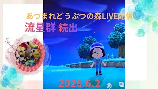 ❣️あつ森ナイトゲームLIVE配信　　　　本日流星群続出‼️