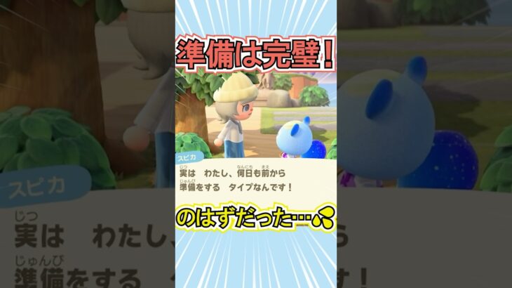 スピカちゃん、準備に自信満々です笑【あつ森】 #Shorts #あつ森