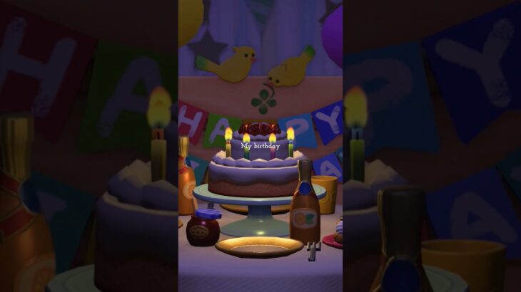 誕生日🎂あつ森Vlog🌳 #animalcrossingnewhorizons #animalcrossing #acnh #vlog #あつ森 #あつまれどうぶつの森