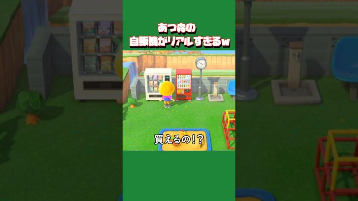 【あつ森ショート】あつ森初心者にはビックリする事ばっかり！自販機リアルすぎる…！ #あつ森 #あつまれどうぶつの森 #animalclossing #ゲーム配信 #しゅまのゲーム帳