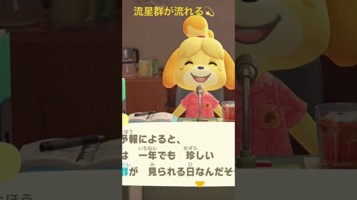 あつ森の流星群、楽しみ🥰 #animalcrossing #あつまれどうぶつの森