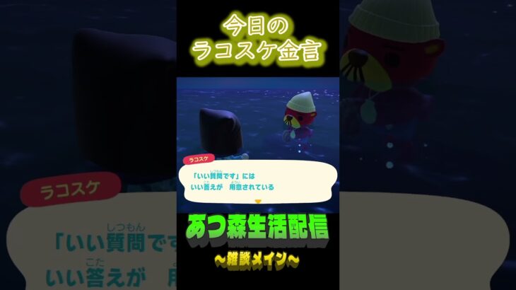 聞かれる前提だったりする。 ラコスケの毎日金言 #あつ森 #short #ラコスケ