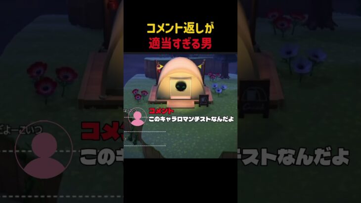 コメント返答が適当すぎる男… #shorts #あつ森 #切り抜き