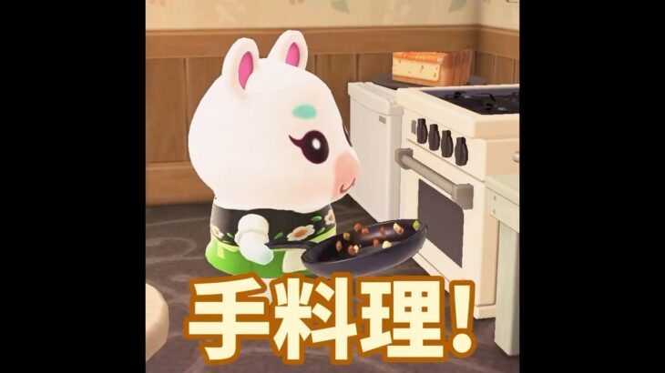 【あつ森】洋風料理🍳ゆきみの手料理とは！？#shorts  #あつ森 #あつまれどうぶつの森
