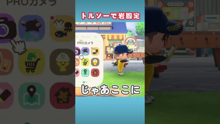 トルソーで岩固定できるらしいのでやってみた！【あつ森】#shorts