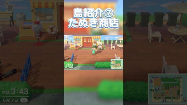 あつ森島紹介⑦！たぬき商店 #あつまれどうぶつの森 #あつ森 #shorts