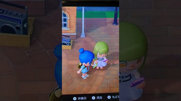 #あつ森 しぃちゃんきてくれて(*´∀｀)ﾉ ありがとぅ♪