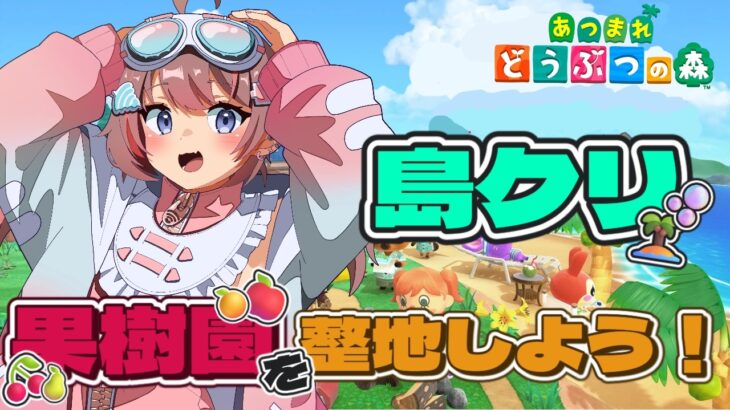 【あつまれどうぶつの森】島クリ！覚悟を決めた果樹園の整地【うつ病ニートの島】【落田おはぎ】
