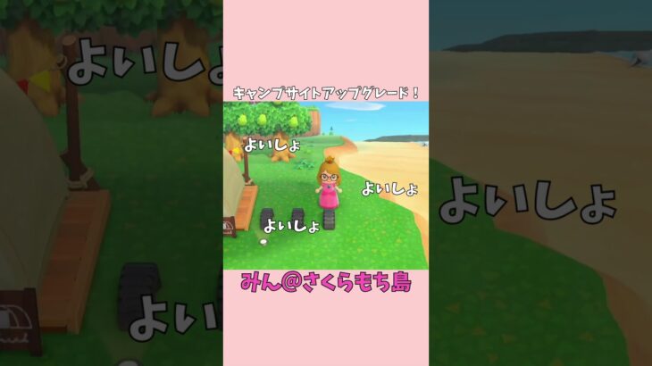 【あつ森】タイヤの遊具を並べたら最高のキャンプサイトができたぁ！