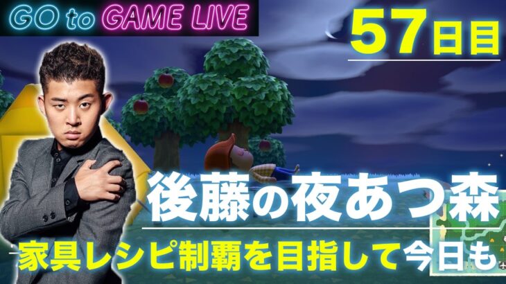 【後藤の夜あつ森】今週も緩めにがんばりましょう