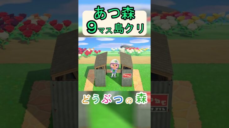 【あつ森９マス島クリ】簡単にあやしい雰囲気が出る入口が作れる！オシャレな島クリ！【あつまれどうぶつの森】#あつ森 #あつまれどうぶつの森