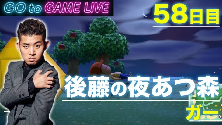 【後藤の夜あつ森】今日はガーです
