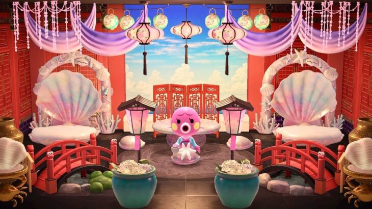 【あつ森】【ハピパラ】タコリーナの竜宮城別荘！　【あつまれどうぶつの森】
