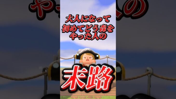 【あつ森】大人になって初めてどう森に触れた人間の末路