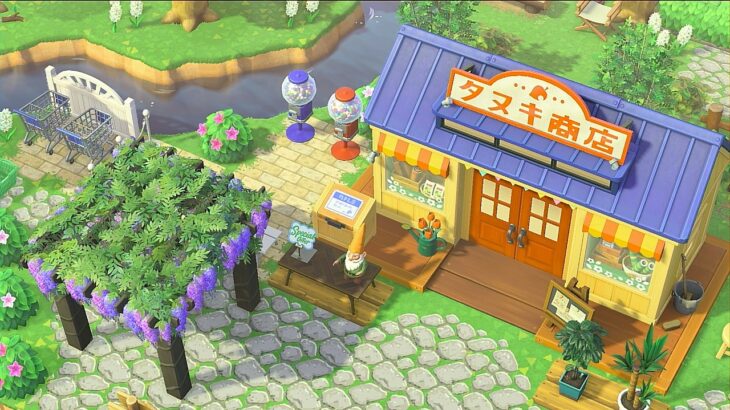 【あつ森】夏の島作り～タヌキ商店の模様替え【島クリ】