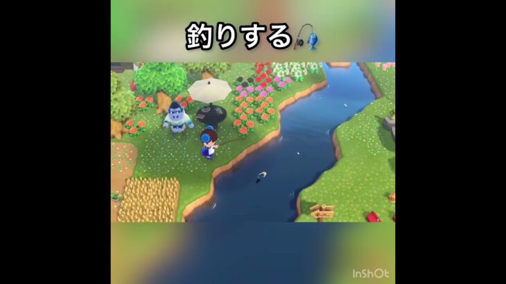 魚釣りする　#vlog #あつ森 #あつまれどうぶつの森 #こはくちゃんねる2424   #毎日更新　毎日更新中　 金を稼ぐ