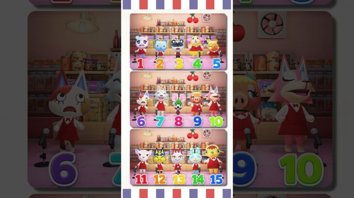 【あつ森クイズ】第11問！仲間はずれは何番でしょうか。 #あつ森 #けけアイドル #animalcrossing #あつまれどうぶつの森