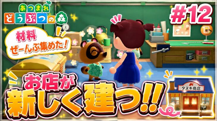 【あつ森実況 #12】ついにお店が大きくなる！？新しい魚を釣って博物館に寄贈しました