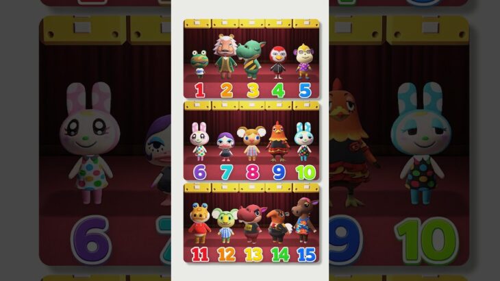 【あつ森クイズ】第3問！仲間はずれは何番でしょうか？ #あつ森 #けけアイドル #animalcrossing #あつまれどうぶつの森