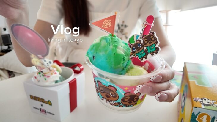激ｶﾜ🥹💞31あつ森コラボ🌳🍨夏服購入品紹介👗 初めてのぬい活🧶手作りチュモッパとトッポギ🍳