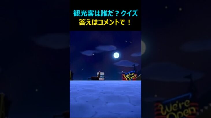 【あつ森】難易度★★★。「観光客は誰だ？」クイズ。第5弾！答えは、コメントに書いて下さい！正解は明後日発表します！#あつ森 #shorts