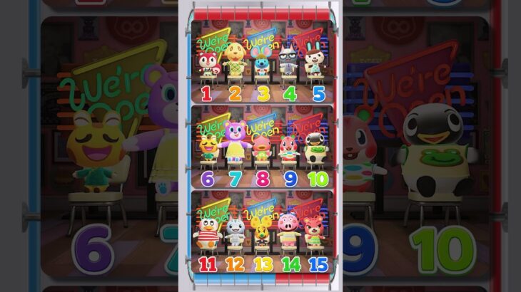 【あつ森クイズ】第6問！仲間はずれは何番でしょうか？？ #あつ森 #けけアイドル #animalcrossing #あつまれどうぶつの森