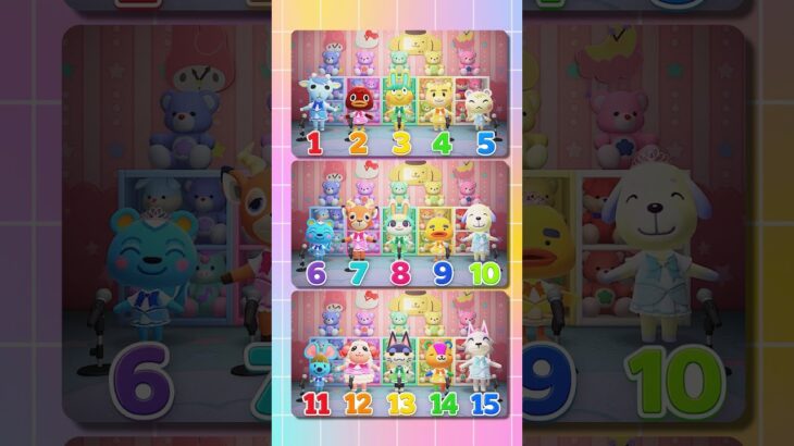 【あつ森クイズ】第7問！仲間はずれは何番でしょうか？？ #あつ森 #けけアイドル #animalcrossing #あつまれどうぶつの森