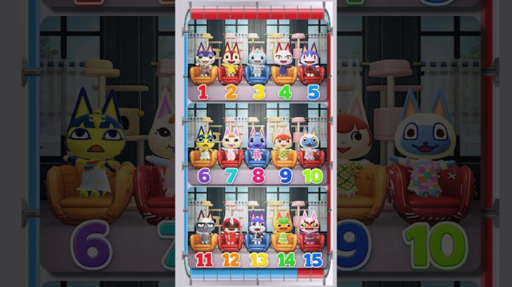 【あつ森クイズ】第8問！仲間はずれは何番でしょうか？？ #あつ森 #けけアイドル #animalcrossing #あつまれどうぶつの森