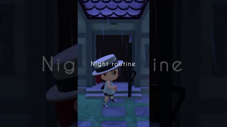 Night routine🌙🫧 #animalcrossingnewhorizons #animalcrossing #あつ森 #acnh #vlog