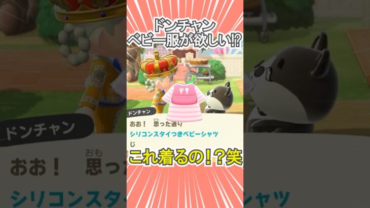 予想外すぎるお願いだった笑【あつ森】 #Shorts #あつ森