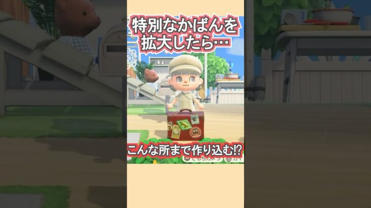 みしらぬねこのバッグ、細かすぎる！【あつ森】 #Shorts #あつ森