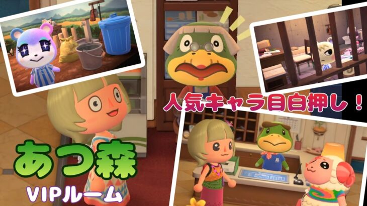 【あつ森】人気キャラがぞくぞく到来！VIPルーム！【Animal Crossing: New Horizons】Popular Characters Keep Arriving! VIP Rooms!