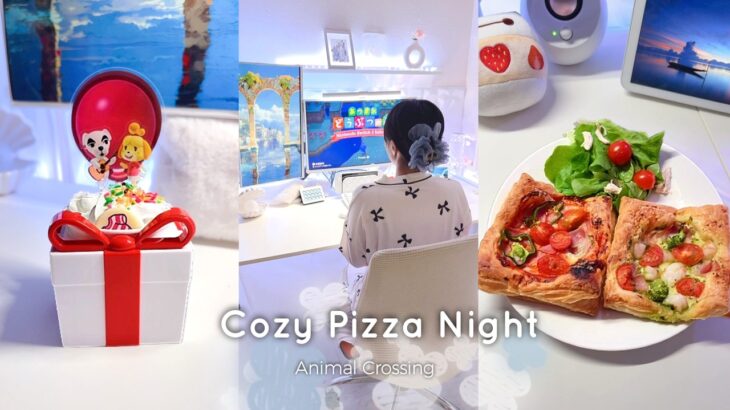 Vlog | あつ森とピザを楽しむ夜🍕 | おうち好き社会人のひとり時間