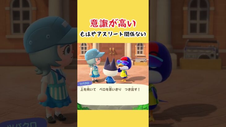 意識高いツバクロとマイペースなビンタ #acnh #あつ森 #あつまれどうぶつの森#shorts #どうぶつの森 #ゲーム #animalcrossing