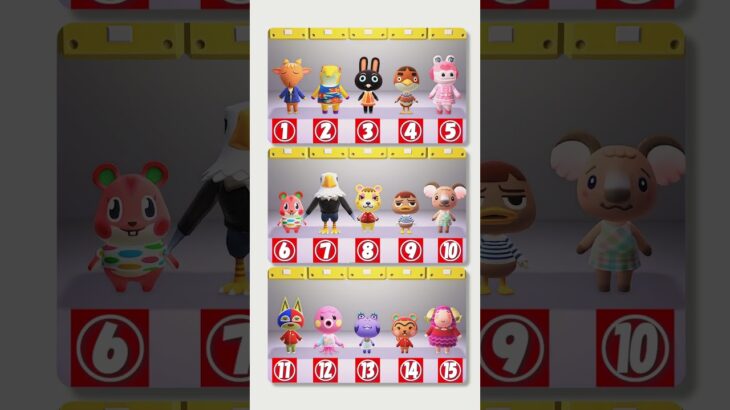 【あつ森クイズ】仲間はずれは何番でしょうか？？ #あつ森 #けけアイドル #animalcrossing #あつまれどうぶつの森