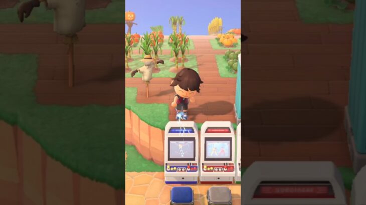 【あつ森】アーケードゲームに花火を当てたら、壊れる説。　#shorts #あつ森