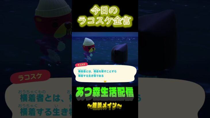 説明も横着する。  ラコスケの毎日金言 #shorts #あつ森 #ラコスケ