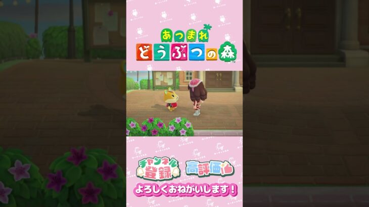 【あつ森】ハムちゃんの　強引さ　#shorts   #animalcrossing
